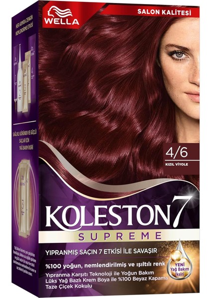 Koleston Kit 4-6 Kızıl Viyole Saç Boyası fiyatları