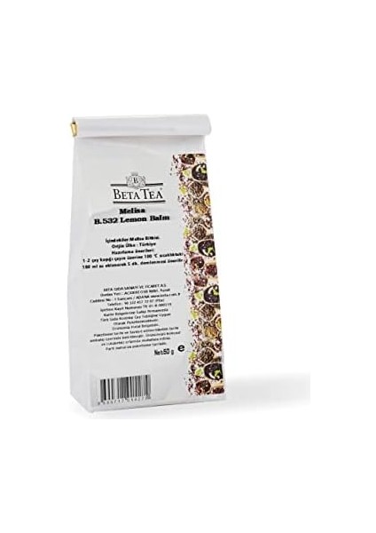 Beta Melisa Çayı - Lemon Balm 50GR - B.532