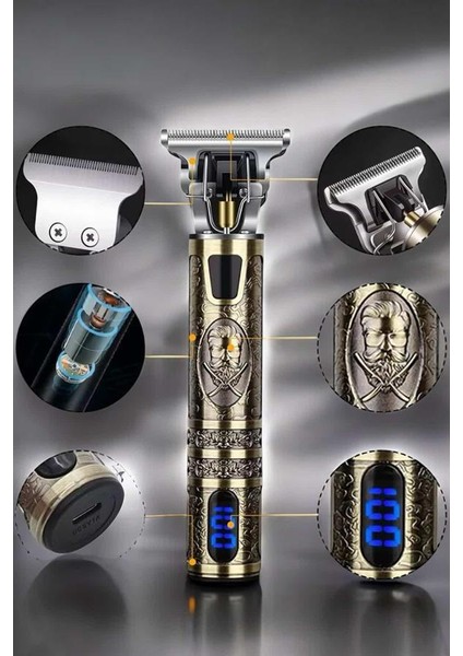 Tıraş Makinesi Çizik Tıraş Paslanmaz Çelik Uzun Ömürlü Şarjlı - CHT5651-4922 indirimleri