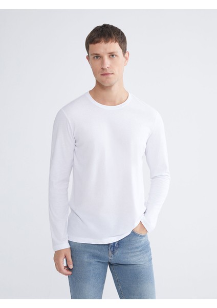 Yeni Sezon Bisiklet Yaka Uzun Kollu Erkek Tişört