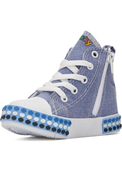 Çocuk Günlük Keten Fermuarlı Sneaker Spor Ayakkabı Okul Ayakkabısı modelleri