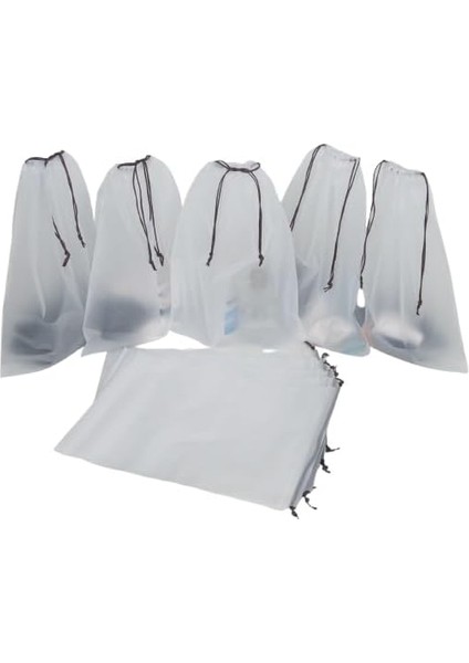 Meapuff, 50'li Set 30X40 cm Su Geçirmez Kozmetik ve Plaj Çantası