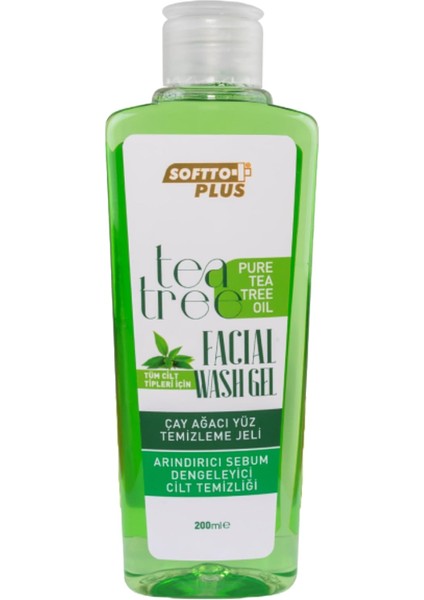 Softto Plus Çay Ağacı Özlü Yüz Yıkama Jeli, 200ML fiyatları