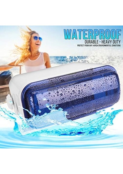 Pyle Audıo Inc Plmrcw3 Üniversal Deniz Stereo Tam Gövde Gövde Gövde – Beyaz modelleri