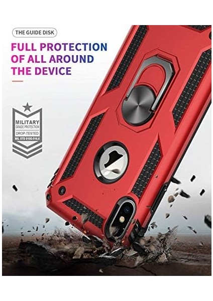 Xs Max Için Kılıf Ring Holder Kırmızı [ Xs Max ile Uyumlu Kılıf - Kırmızı] fiyatları