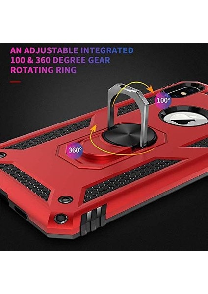 Xs Max Için Kılıf Ring Holder Kırmızı [ Xs Max ile Uyumlu Kılıf - Kırmızı] modelleri