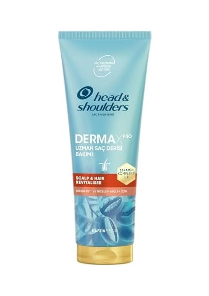 Head & Shoulders Dermaxpro Scalp & Hair Revitaliser Dökülme Karşıtı Saç ve Saç Derisi Bakım Kremi Kafein ve Seramid ile 220ML