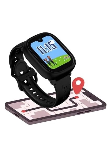 5 Plus Çocuk Akıllı Saat - Görüntülü Arama, Gps, Sos, Sağlık Takibi, Güvenli Alan (Siyah) fiyatları