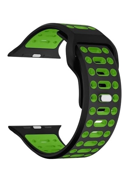 ile Uyumlu 42-44-45-46-49 mm Için Spor Silikon Kordon Hava Alabilen Çift Renkli Ultra Hafif Kayış Yeni Nesil Şık Dizayn fiyatları