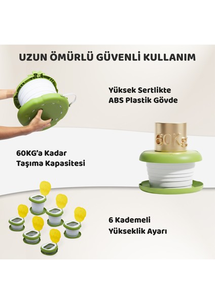 Lazımlık Taşınabilir 6 Kademeli Çocuk Seyahat Tuvaleti Yükseklik Ayarlı Portatif Katlanabilir Portable Seat fiyatları
