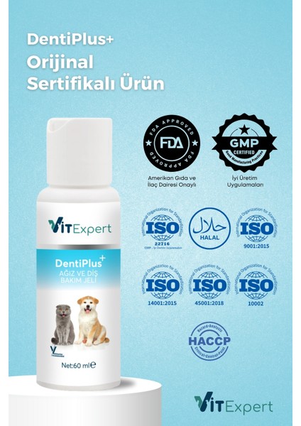 Dentiplus Kedi ve Köpek Ağız ve Diş Bakım Jeli Kolay Kullanım Temizleyici Jel modelleri