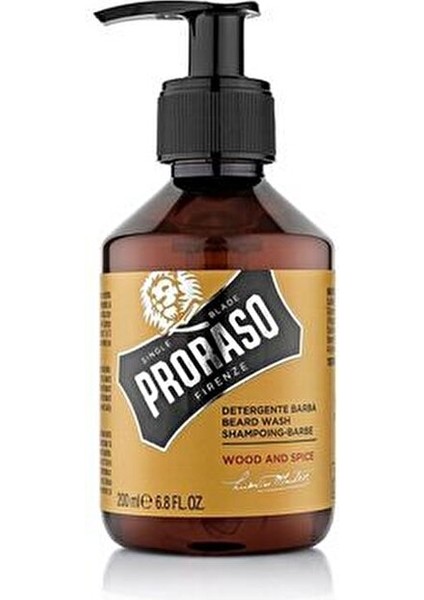 Sakal Şampuanı Wood Spice 200 ml Hassas Temizleyici ve Yumuşatıcı Etki fırsatları