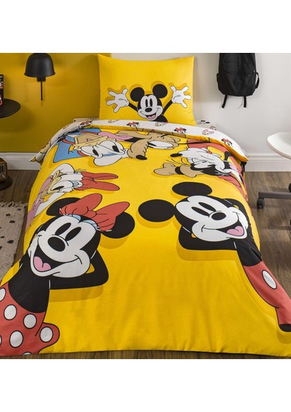 & Tek Kişilik Pamuk Nevresim Takımı