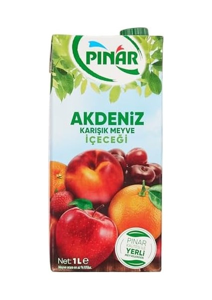 Pınar Meyveli Içecek Akdeniz 1l x 12 Adet