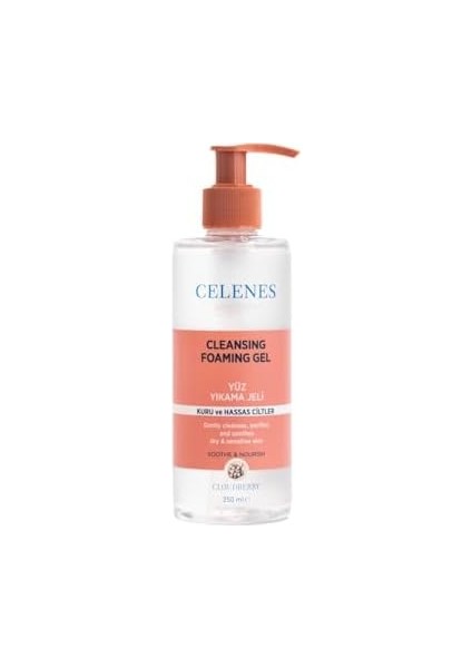 Celenes Cloudberry Köpüren Yüz Yıkama Jeli Kuru ve Hassas Ciltler (250 Ml) modelleri