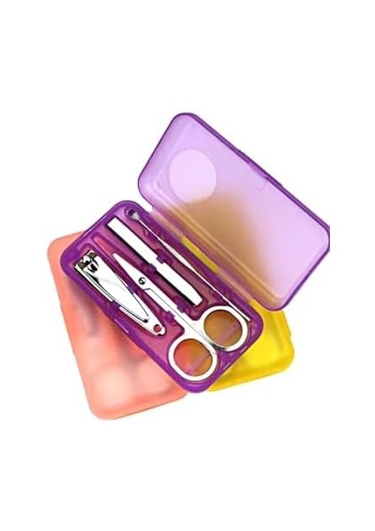 4'lü Set Manikür Pedikür Seti Mini Boy Seyahat Bakım Seti