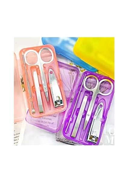 4'lü Set Manikür Pedikür Seti Mini Boy Seyahat Bakım Seti fiyatları