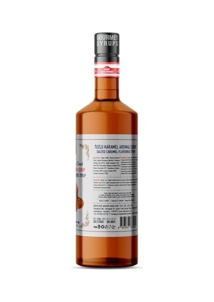 Nish Tuzlu Karamel Aromalı Şurup 700 ml - Cam Şişe