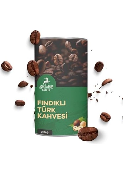 Addis Ababa Coffee - Fındıklı Türk Kahvesi, Aromalı Türk Kahvesi 250 gr modelleri