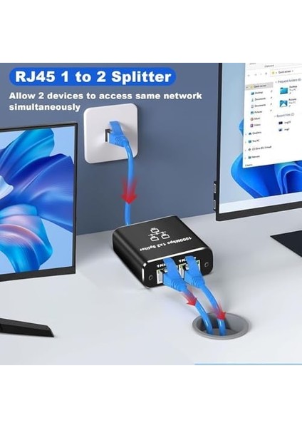 1 Gigabit Ethernet Anahtarı 2 Bağlantı Noktalı 1000MBPS, 1 Ila 2 Ethernet Splitter, Lan Ağ Anahtarı 1-2 Gigabit Ağ Bölücü, Bilgisayar, Hub, Anahtar, Yönlendirici ZR861 fiyatları