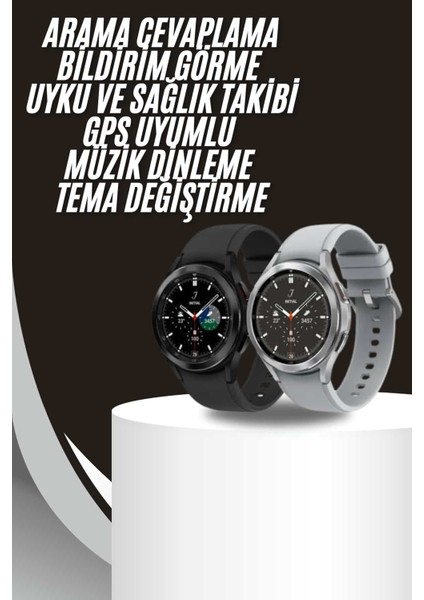 Akıllı Saat Bluetooth Bağlantılı Yuvarlak Ekran Plastik Kordonlu - CHT3532-1021 fiyatları