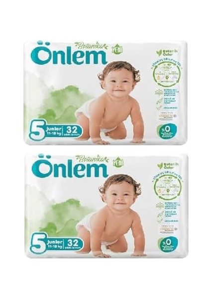 Önlem Botanika Bebek Bezi Ikili Jumbo Paket Junior 32 Adet