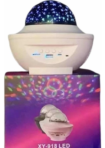 Dönen Işıklı Disko Topu Projektör Müzik Çalarlı Disco Speaker - CHT5887-3599 indirimleri