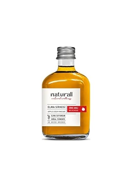 Naturall Doğal Fermente Elma Sirkesi 200 ml