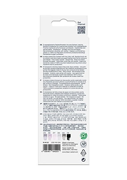 164522 - Marker, Gri Tonlarında, Fırça Uçlu ve Ince Uçlu Keçeli, 6'lı Kutu modelleri