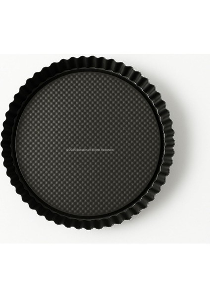 28 cm Yuvarlak Meyve Turtası Kalıbı – Siyah Metalik Yapışmaz Kaplamalı Turta ve Kiş Kalıbı – Eşit Isı Dağılımlı – Temizlenebilir – Fırın Güvenli