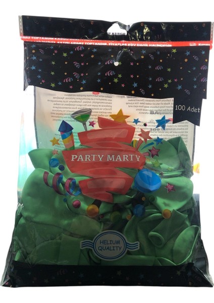 Balon Soft Renk Mint Yeşil 100'LÜ Party Marty fiyatları