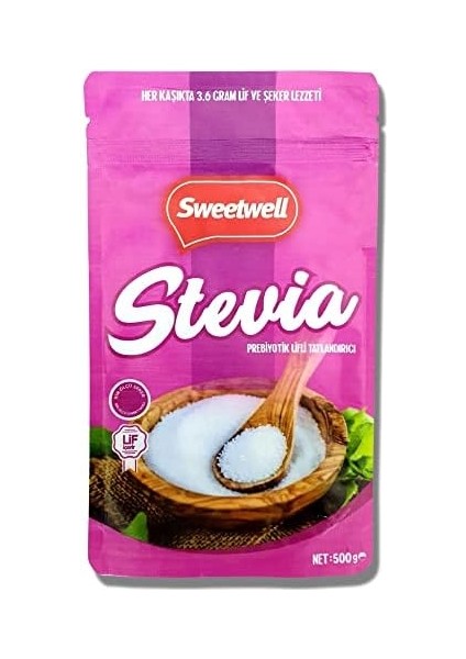 Sweetwell Stevia Prebiyotik Lifli Toz Sofralık Tatlandırıcı 500 gr modelleri