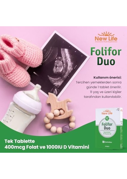 New Life Folıfor Duo 30 Tablet fiyatları