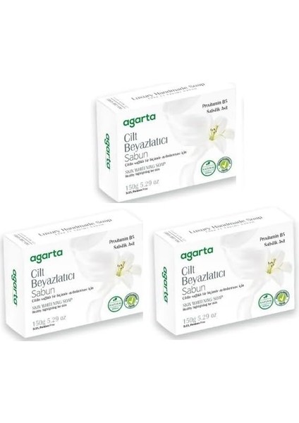 Cilt Beyazlatıcı Sabun 150 gr x 3 Adet
