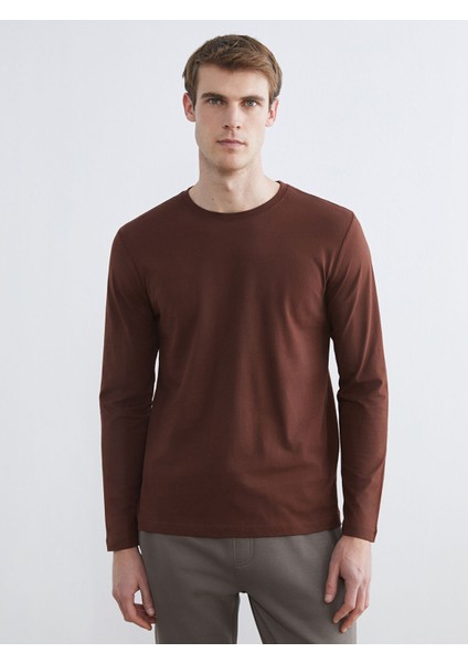 Yeni Sezon Bisiklet Yaka Uzun Kollu Erkek Tişört