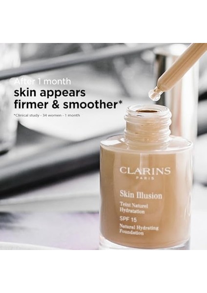 Clarins Skin Illusion Natural Serum Foundation 110 Honey fiyatları