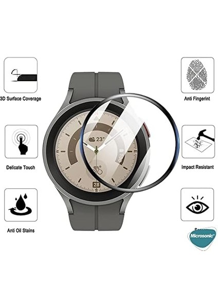 Galaxy 8 44MM Tam Kaplayan Cam Ekran Koruyucu Siyah fiyatları