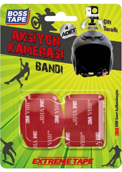 Boss Tape Go Pro Aksiyon Kamerası Yapıştırma Bandı