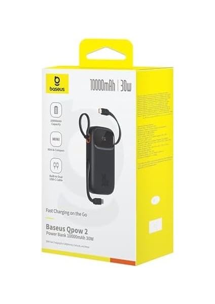 Qpow2 Pbank 30W 10K - Siyah fiyatları