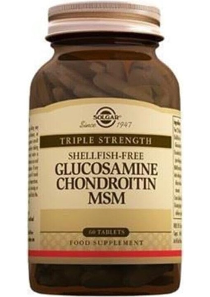 Solgar Glucosamin Chondrotin Msm 60 Tablet