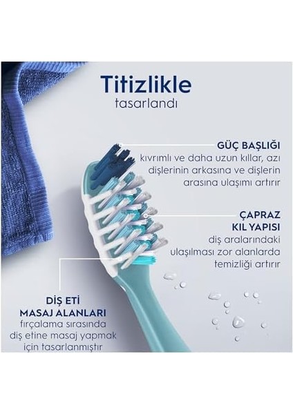 Oral-B Pro-Expert Clinical Derinlemesine Temizlik Diş Fırçası, Orta Sertlik