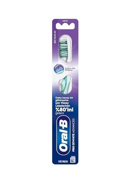 Oral-B Pro-3dwhite Advanced Beyazlık Diş Fırçası, Orta Sertlik fiyatları