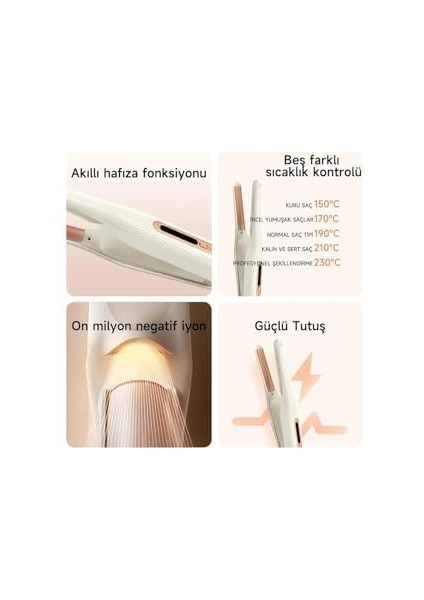 Pluzz Saç Maşası Şarj Edilebilir Taşınabilir Iyonlu