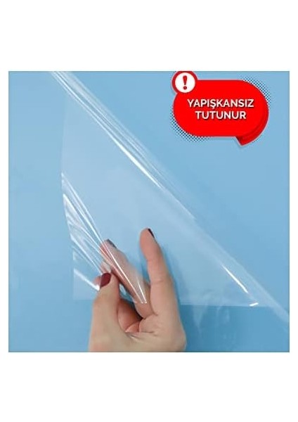 Tanıtım Şeffaf, 2 Adet Yapışkansız Tutunan, Statik, Inovatif, Pratik Yazı Tahtası, Elektrostatik Kağıt (Centimeters, 60 x 100) modelleri