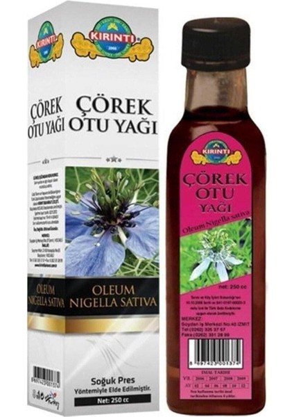 Kırıntı 2000 Çörek Otu Yağı 250 ml