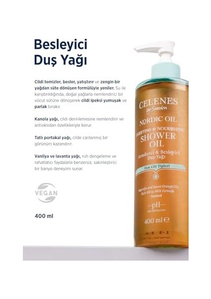 Celenes Celenes Nordic Oil Duş Yağı Tüm Cilt Tipleri modelleri