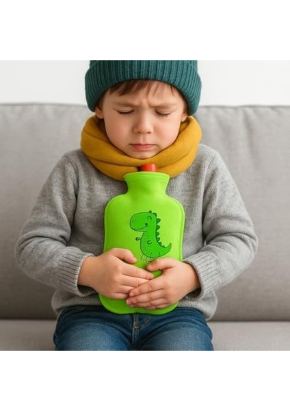 25 cm Mini Sıcak Su Torbası – Çocuklar Için Yumuşak Kılıflı, Sevimli Desenli