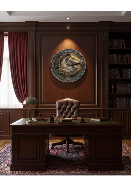 At Resmi Işleme Grycnc Farlı Ile Cnc Yapımı Dekoratif Kabartma Tablo Görsel-Kabartmalı Duvar ve Masa Süsü