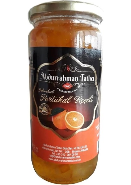 Abdurrahman Tatlıcı Portakal Reçeli 380G