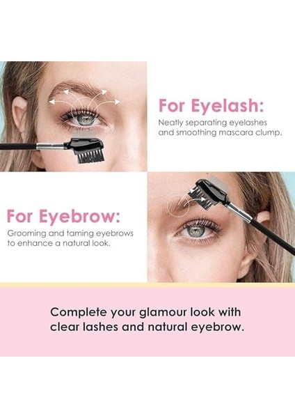 Aputue Kirpik Fırçası Seyahat, Metal Kirpik Fırçası ve Kirpik Tarak Seti, Çelik Kaş Fırçası ve Kaş Tırnağı, Hassas Uygulama Için Spoolie Fırça ve Açılı Kaş Fırçası, Şekillendirme ve Tanımlama fiyatları